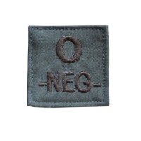 06" PATCHES GROUPE SANGUIN O-NEG-