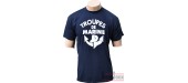 FRENCH TEE SHIRT WITH BADGE - TROUPE DE MARINE