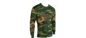 TEE SHIRT  CAMO WOODLAND ML