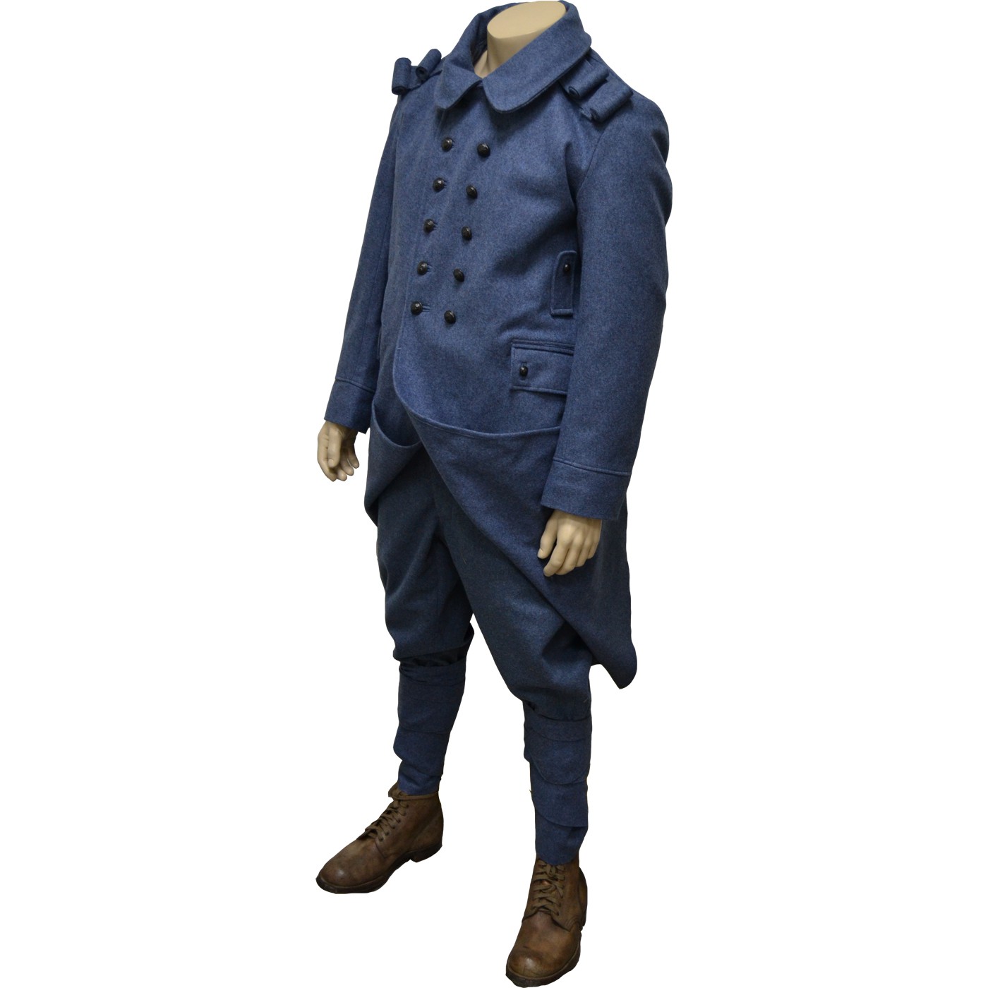 manteau militaire bleu