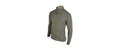 FLEECE SHIRT, ARMY GREEN