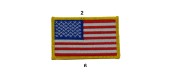 US ARMY FLAG SLEEVES GAUCHE FULL COLOR