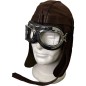 AVIATION LEATHER HELMET