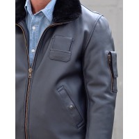 BLOUSON DE VOL FRANCAIS PN CUIR