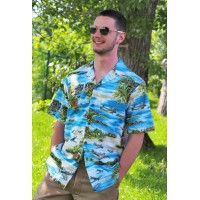 CHEMISE HAWAIENNE COTON WARBIRD PACIFIC 1