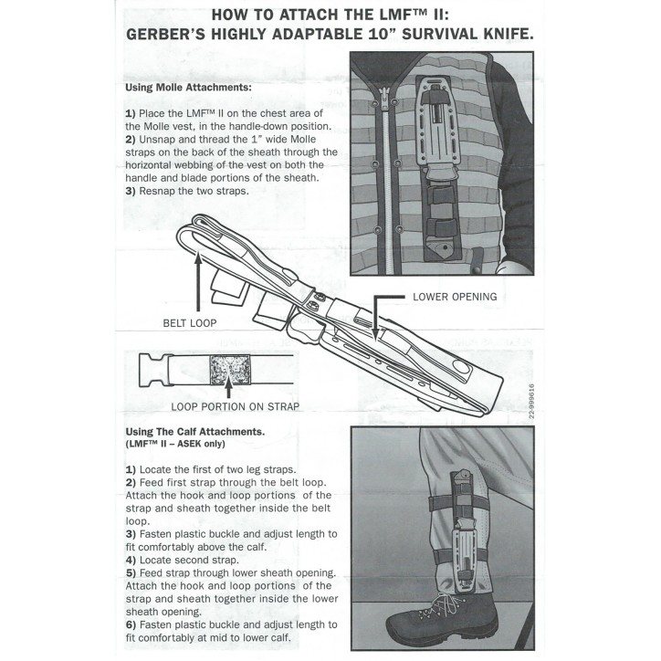 COUTEAU GERBER LMF II INFANTRY