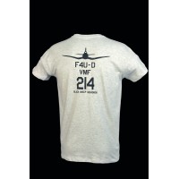 TEE SHIRT VMF 214 BLACK SHEEP SQUADRON