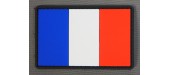 PATCHE DRAPEAU FRANCE GOMME PVC