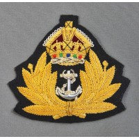 ROYAL NAVY WIRE CAP BADGE