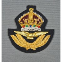 royal air force officer wire cap badge