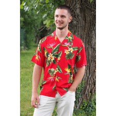 CHEMISE HAWAIENNE RJC 100% RAYON FLORAL 5