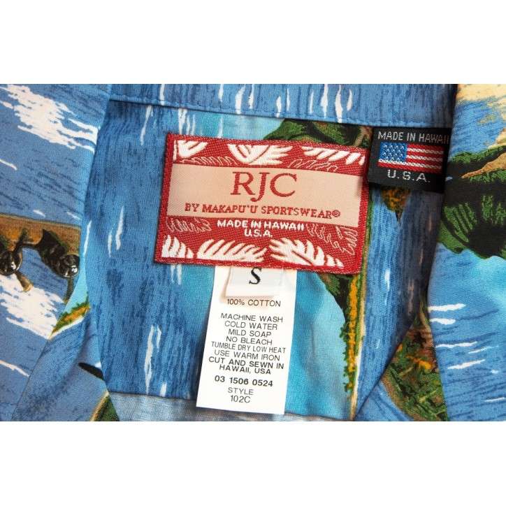 CHEMISE HAWAIENNE RJC COTON WARBIRD PACIFIC 5