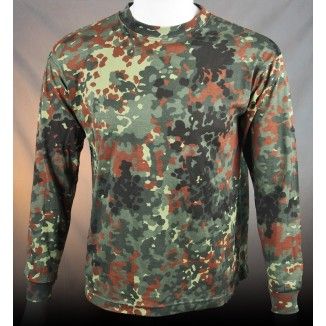 TEE SHIRT CAMO FLECKTARN BW MANCHES LONGUES