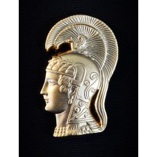 insigne de col women's army corp wac minerva head