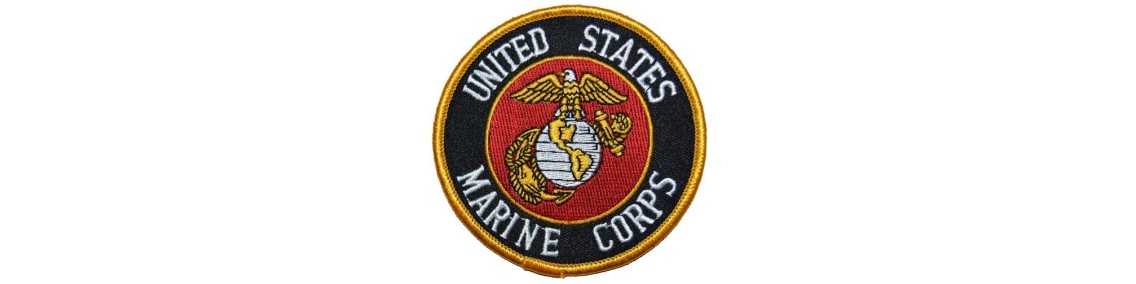 PATCHES TISSUS AVIATION & US MARINES